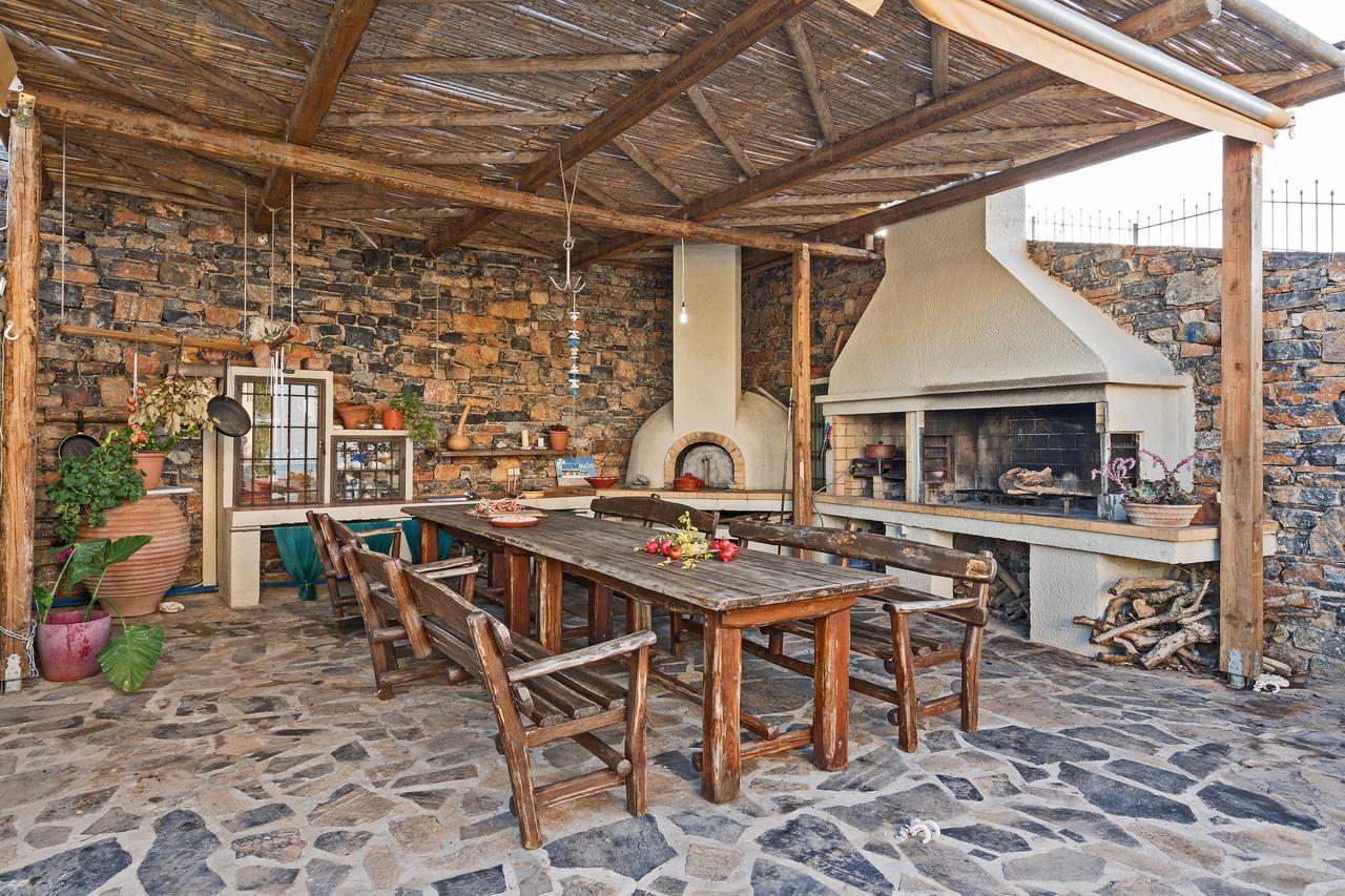 Sea Views At Villa Anemomylos With Heated Pool, Ping Pong And Tennis Agia Pelagia Kythira المظهر الخارجي الصورة