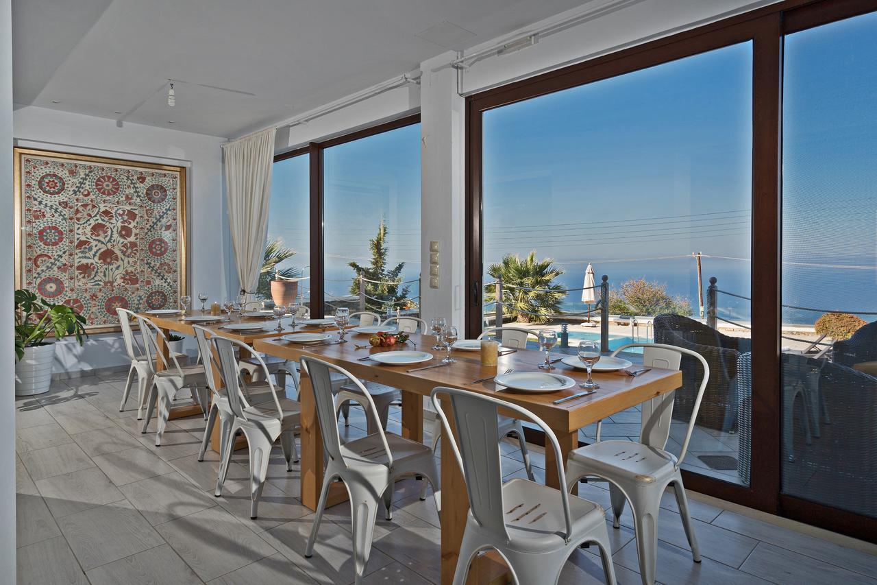 Sea Views At Villa Anemomylos With Heated Pool, Ping Pong And Tennis Agia Pelagia Kythira المظهر الخارجي الصورة