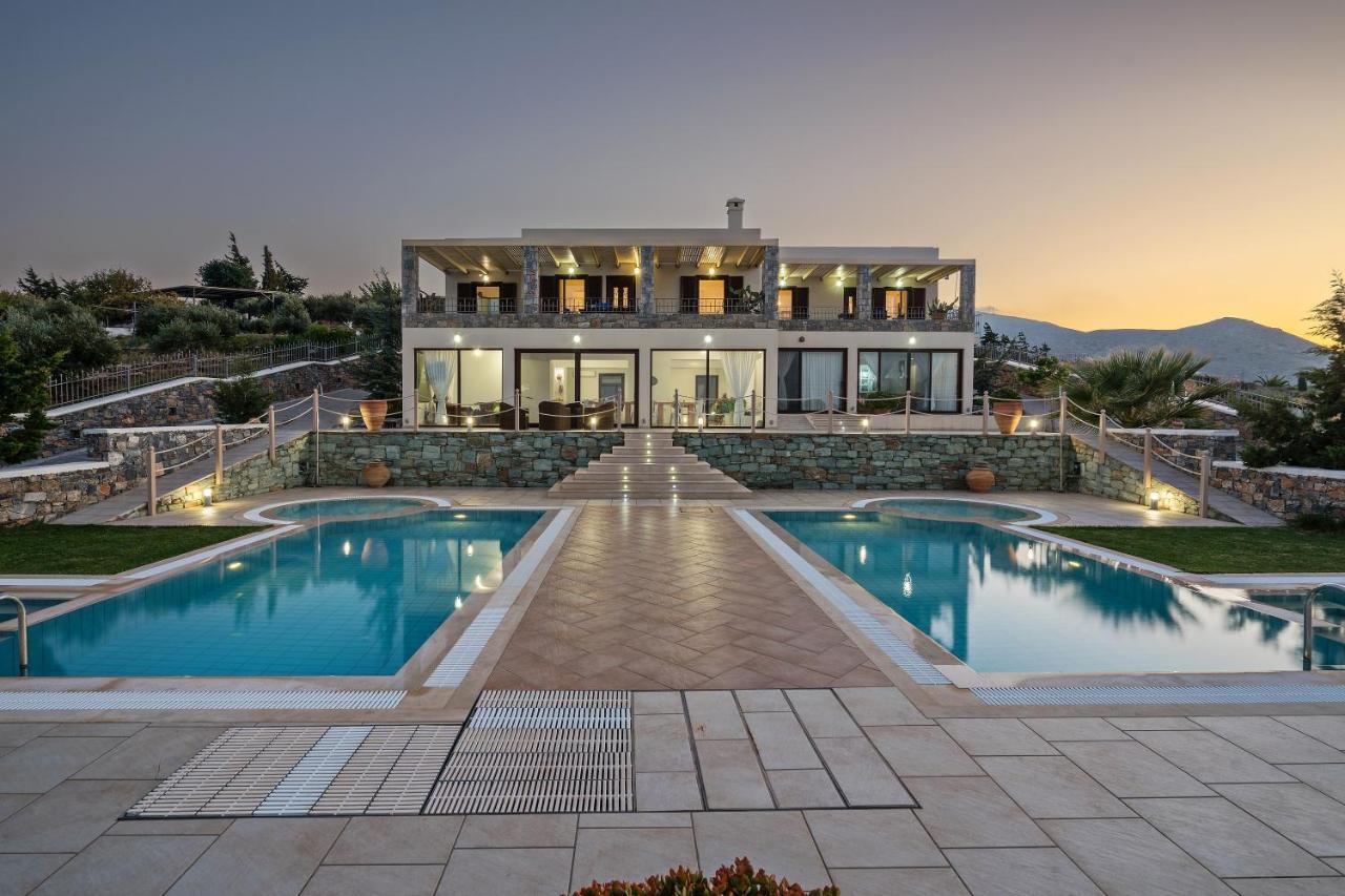 Sea Views At Villa Anemomylos With Heated Pool, Ping Pong And Tennis Agia Pelagia Kythira المظهر الخارجي الصورة
